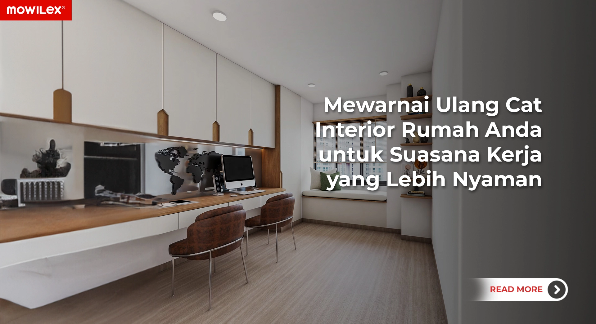 Mengecat interior rumah dengan Mowilex Emulsion