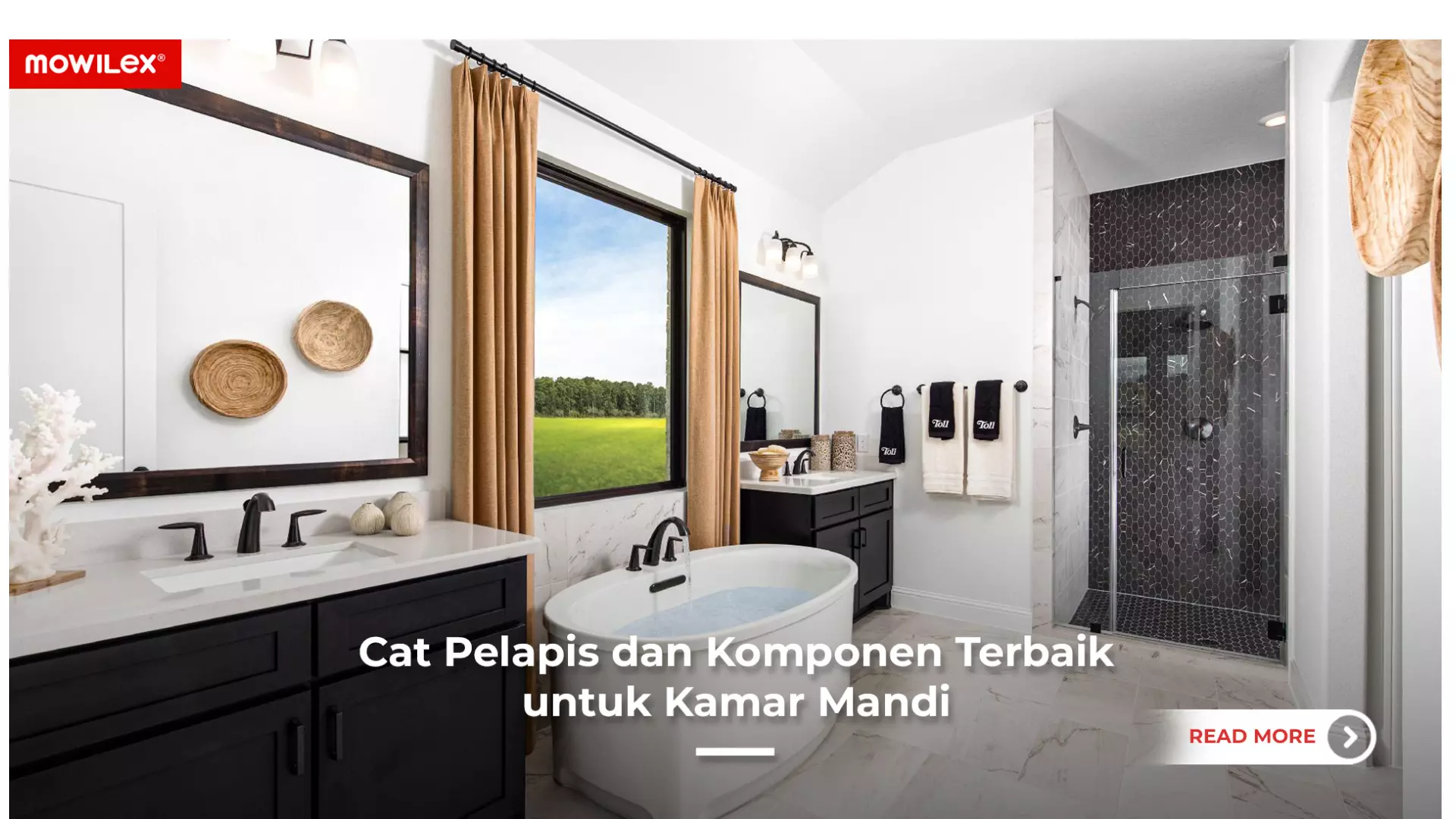 Cat Pelapis dan Komponen Terbaik untuk Kamar Mandi