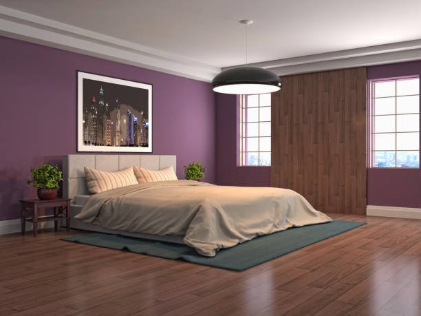 kamar cat warna plum