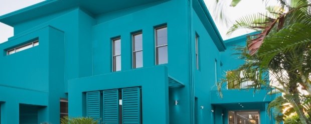 warna cat biru
