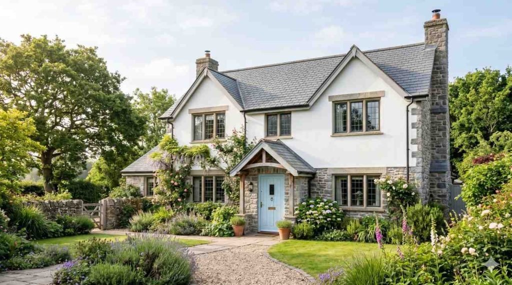 rumah minimalis modern english cottage