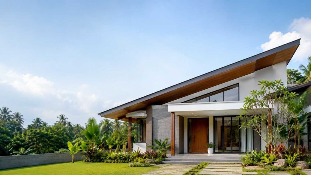 atap rumah model sandar